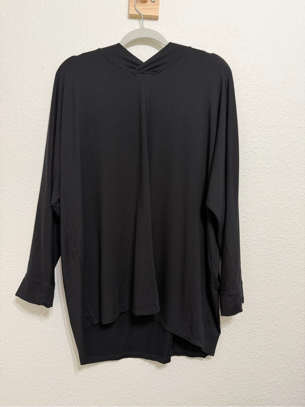 Hatch The Visitor Top Tencel Stretchy Long Sleeve Black Large - Picture 5 of 9